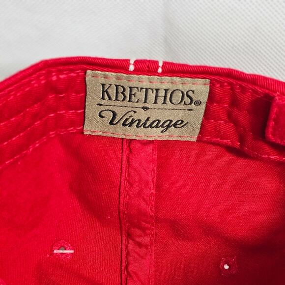 KBETHOS Vintage " All American Babe" Red Distressed Ball Cap, Trucker's Hat NWT - Picture 6 of 8